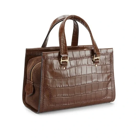Marc Jacobs “Cruiser Croc Leather tote” in dark brown
